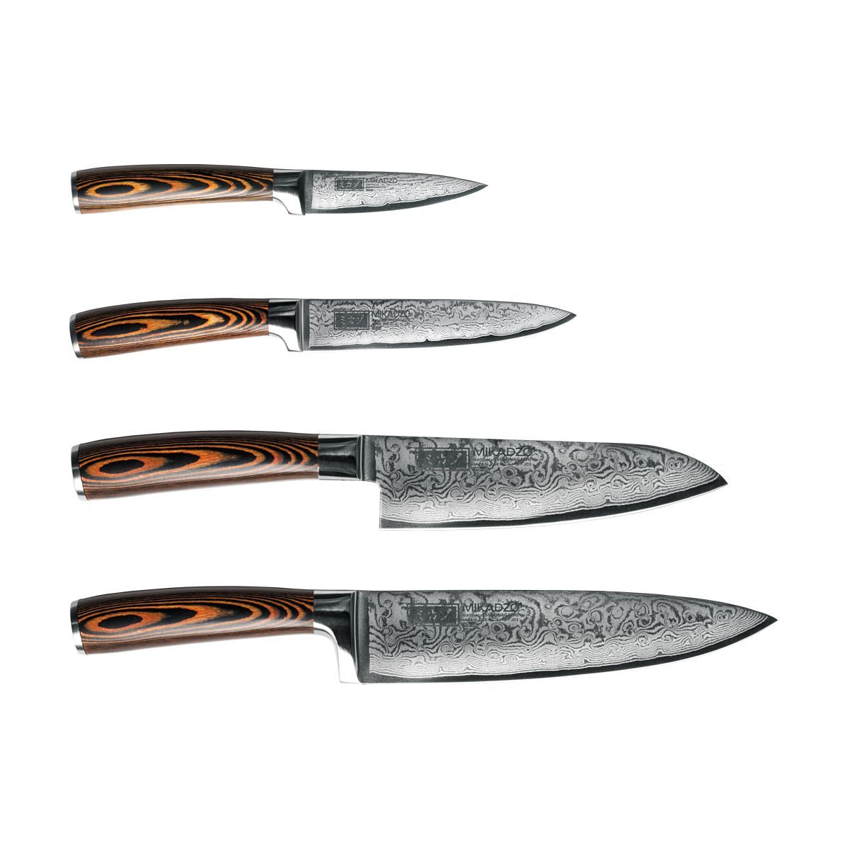 Набор ножей Damascus Suminagashi-SET  фото, картинка